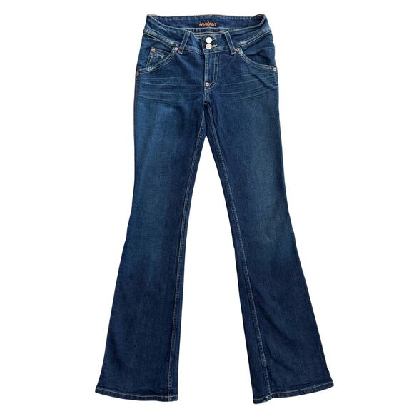 VTG Hudson Jeans Women's 28L Blue Vintage Bootcut Low rise Y2K 90s Made in USA - Picture 1 of 14